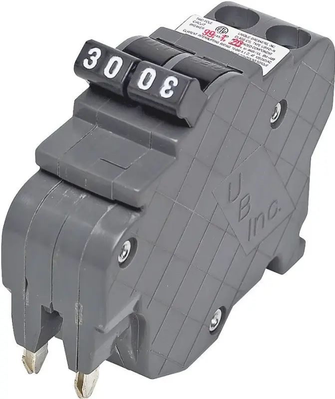Federal Pacific UBIF0230N Circuit Breaker, Type NC, 30 , 2 -Pole, 120/240 V, Plug Mounting