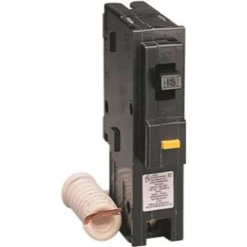 SQUARE D HOMELINE MINIATURE CIRCUIT BREAKER, 15 AMP, 1 POLE, FIXED TRIP