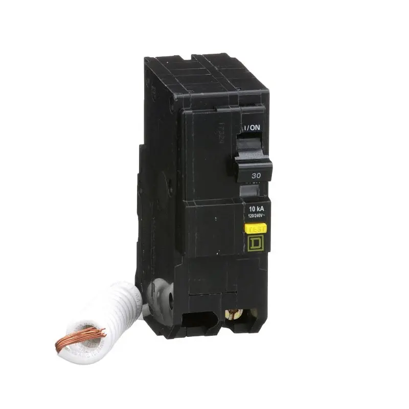 Square D QO QO230GFIC Miniature Circuit Breaker, Ground Fault, 30 , 2-Pole, 120/240 VAC, Plug-