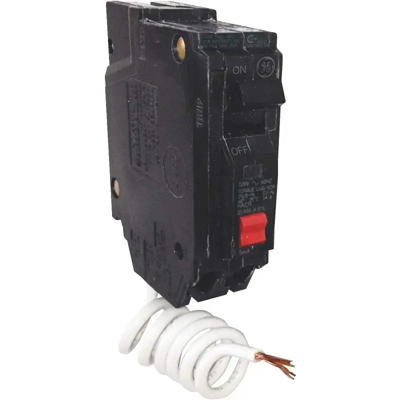 GE THQL1120GFTP Feeder Circuit Breaker, Insulating Magnetic, 20 , 1-Pole, 120 V, Non-Interchangeable Trip, Plug