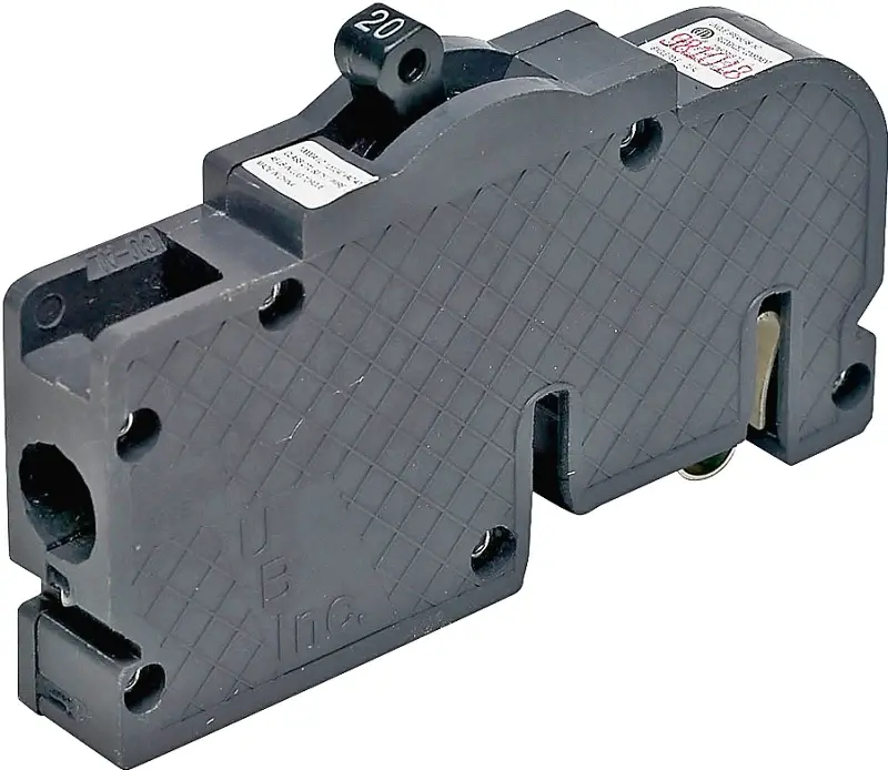 Zinsco UBIZ20 Circuit Breaker, Type UBIZ, 20 , 1 -Pole, 120/240 V, Plug Mounting