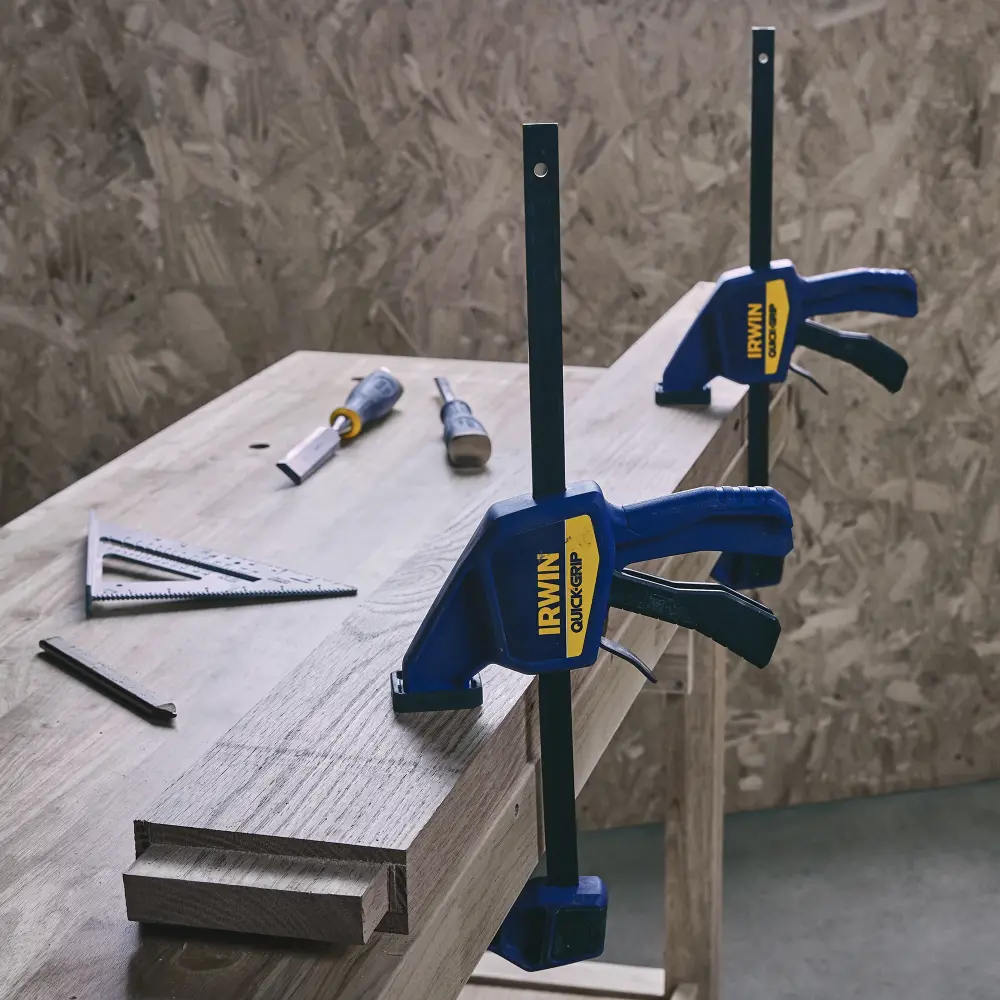 QUICK-GRIP Medium-Duty One-Handed Bar Clamps, 12''
