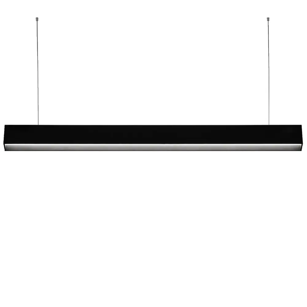 Linear Suspended Light ElegaLux+ 4' Glare-free LED Linear Portable Fixtures Backlight - 55W Linkable 0-10V Dimming w/ Anti...