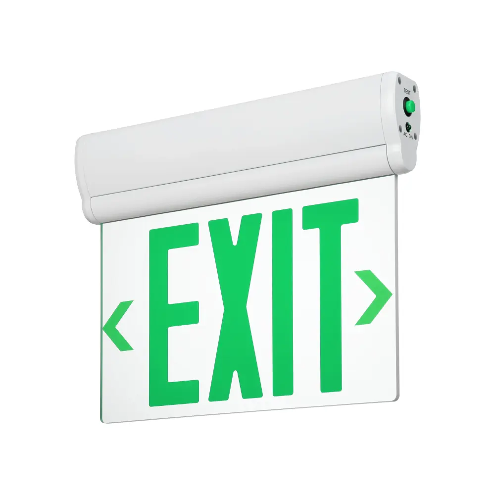 LitClear Indoor Exit Sign - Olive Letters - Damp Rated