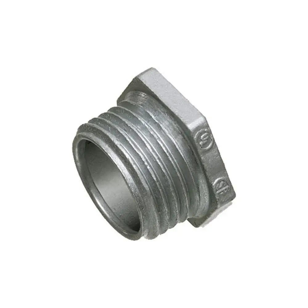 507 Arlington Industries 2-1/2" Conduit nipple, zinc die-cast, Offers burr free entrance into box