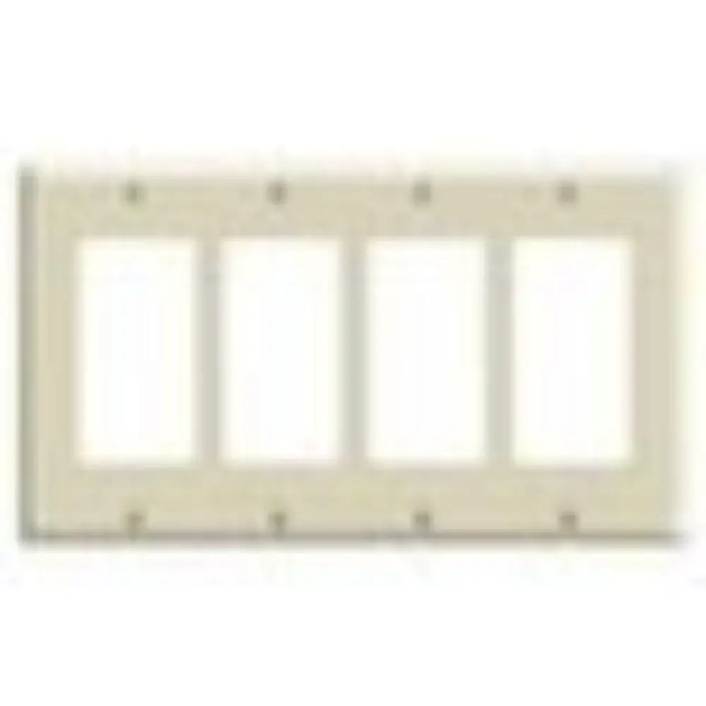 80414-W Leviton Blank insert, screws included, use Decora wallplates - Chalk
