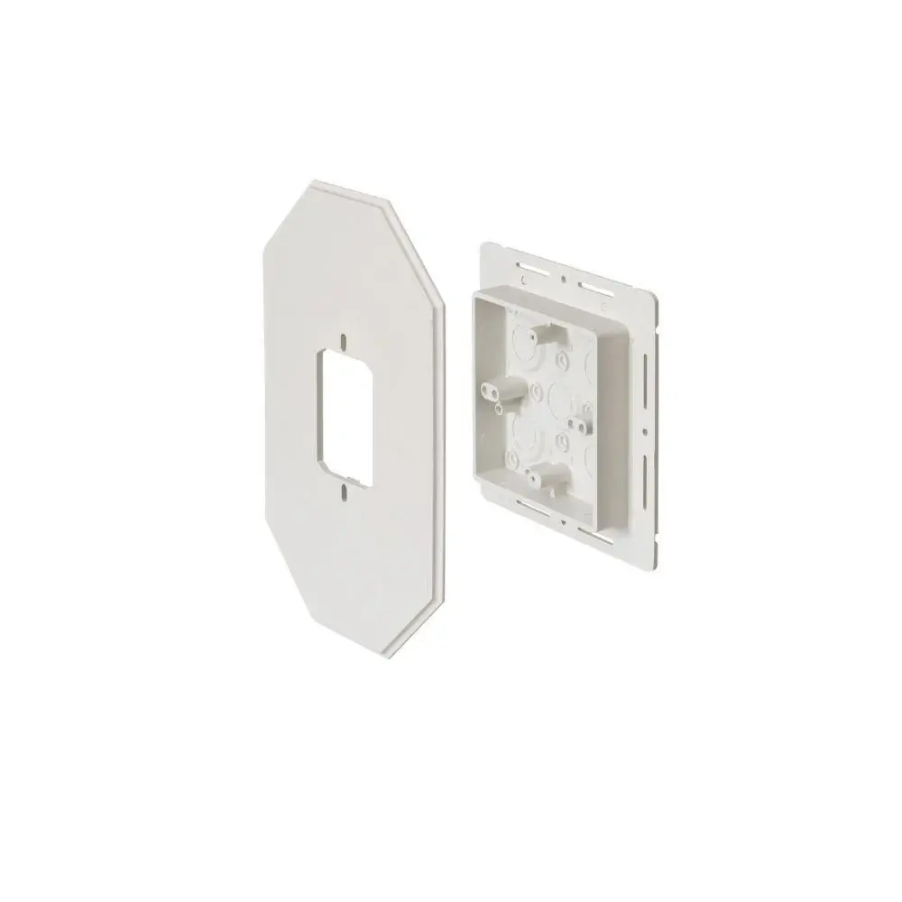 8081FDBL Arlington Industries White Nail-On Siding Box Kit Roomy Fixtures, 6-1/2" X 10-1/2" Mounting Surface, 15-1/2 Cubic...