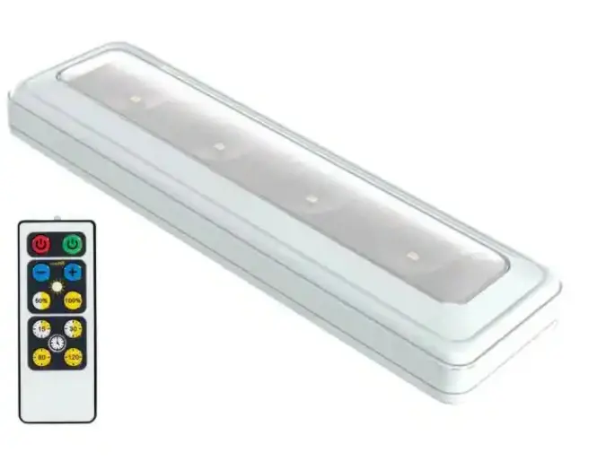 Brilliant Evolution LED White Cordless Under Cabinet Light Remote Damaged Box