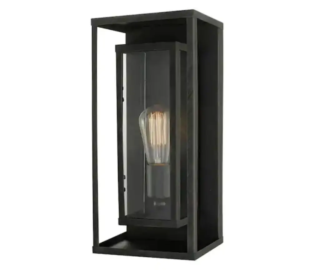 Globe Electric Montague Deep Bronze Rustic Outdoor 1-Light Wall Sconce - Damaged Box