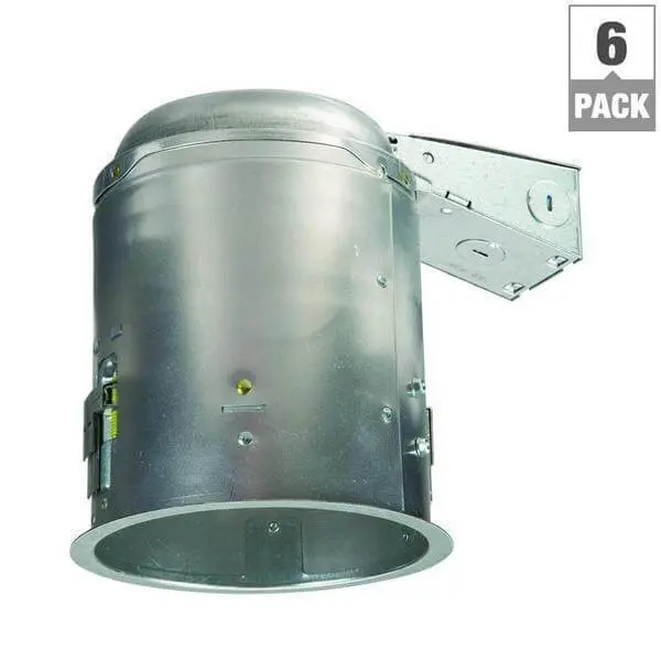 Halo E26 Series 5 inch Aluminium Recessed Lighting Remodel IC Air Tite Housing 6 Pack Damaged Box