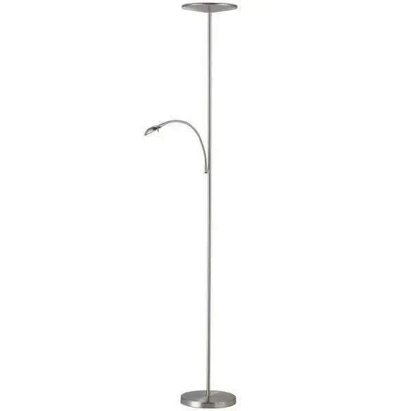 Pluto 71 . Satin Metal LED Combo Torchiere Damaged Box