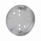 TP266 Eaton Crouse-Hinds Round Ceiling Pan, 3-1/4", Bottom, 4, (1) 1/2", 1/2", Stainless, Fixture rated, 4.0 Cubic Inch Ca...
