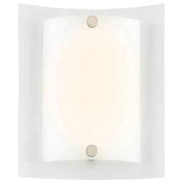 Weatherproof Good Lumens 12 Watt Matte Nickel Integrated LED Sconce Damaged Box