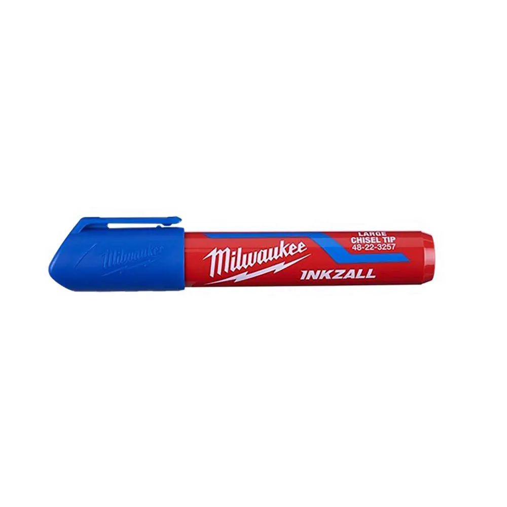 Lumber Crayon INKZALL Large Chisel Tip Construction Marker, Navy