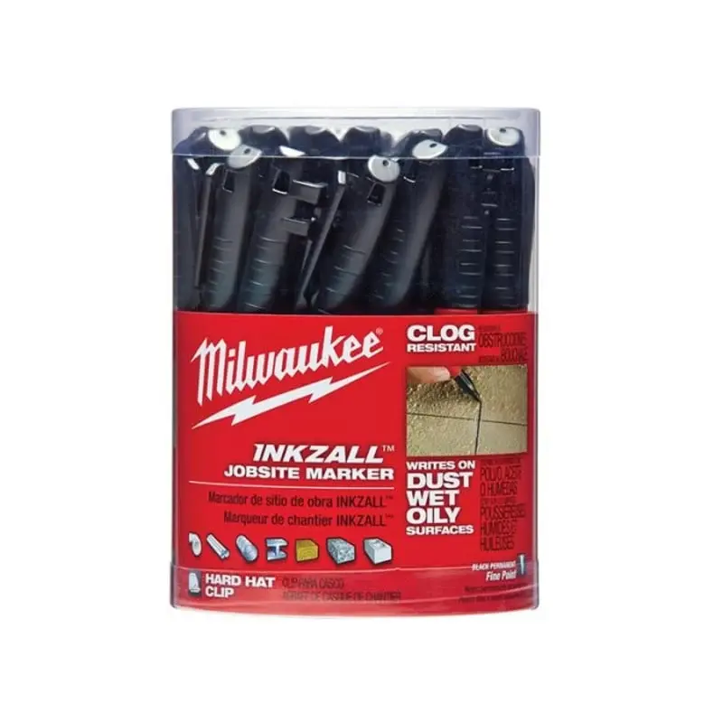 Milwaukee INKZALL Jobsite Premium Point Markers - 48223100 - Pack 36