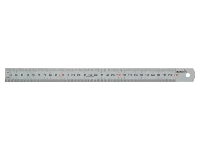 Hultafors STL 300 Stain-proof Steel Ruler 300mm