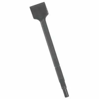 Bosch 2 Inches x 12 Inches Scraping Mortise Chisel Tool Round Hex/Spline Striking Tool Steel, 3618630545