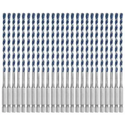 Bosch 25 pieces 3/16 Inches x 6 Inches BlueGranite Turbo™ Carbide Hammer Drill Bits, 2610045819