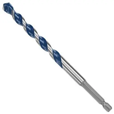 Bosch Weatherproof 3/8 Inches x 6 Inches BlueGranite Turbo™ Carbide Hammer Auger Drill Bit, 2610045810