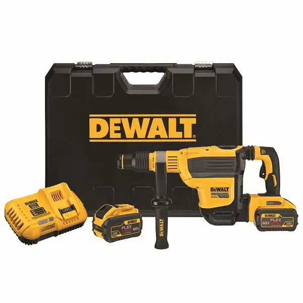 DeWalt 60V Max 1-3/4" SDS Max Brushless Combination Rotary Dead Blow Hammer Kit, DCH614X2