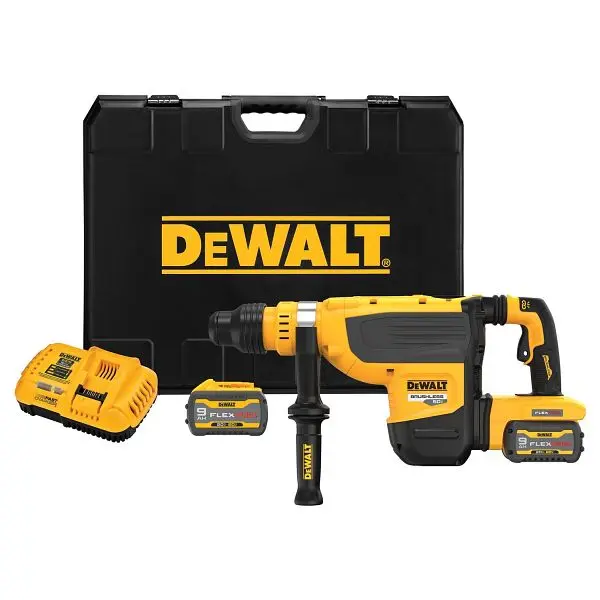DeWalt Low-Profile 60V Max 1 -7/8" Brushless SDS Max Combination Rotary Hammer Kit, DCH735X2