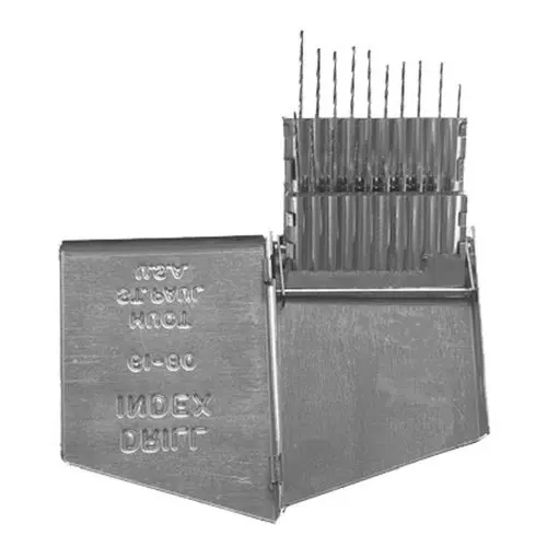 STM Glow 20pc Jobber Length H.S.S. Wire Gauge Rotary Drill Set, 113850
