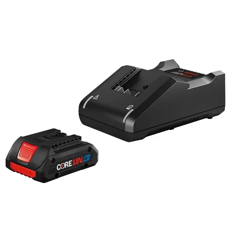 Bosch GXS18V-15N15 Starter Kit, 18 V Battery, 4 Ah, 1.1 hr Charging