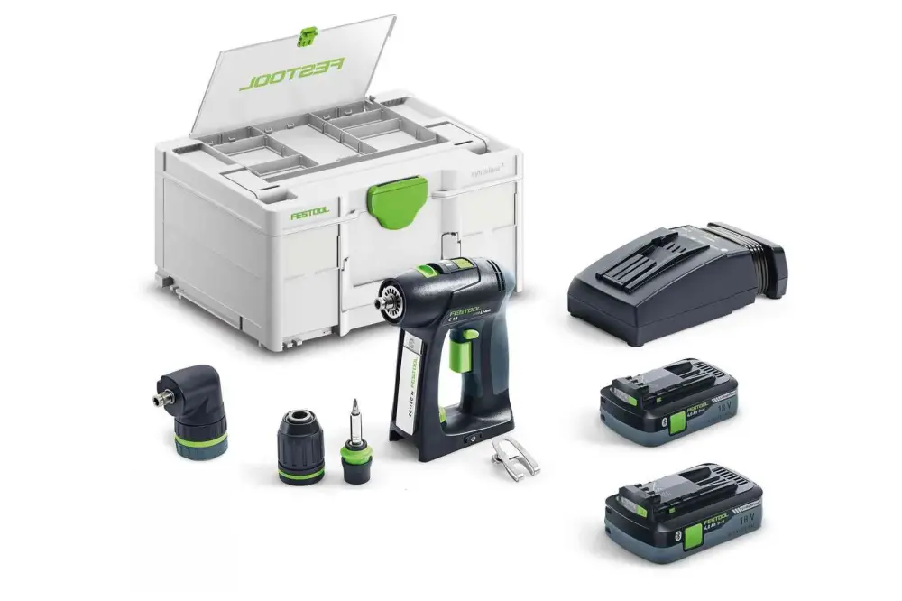 Festool 577619 C18 Lithium Ion Cordless Drill 4.0Ah ADJUST