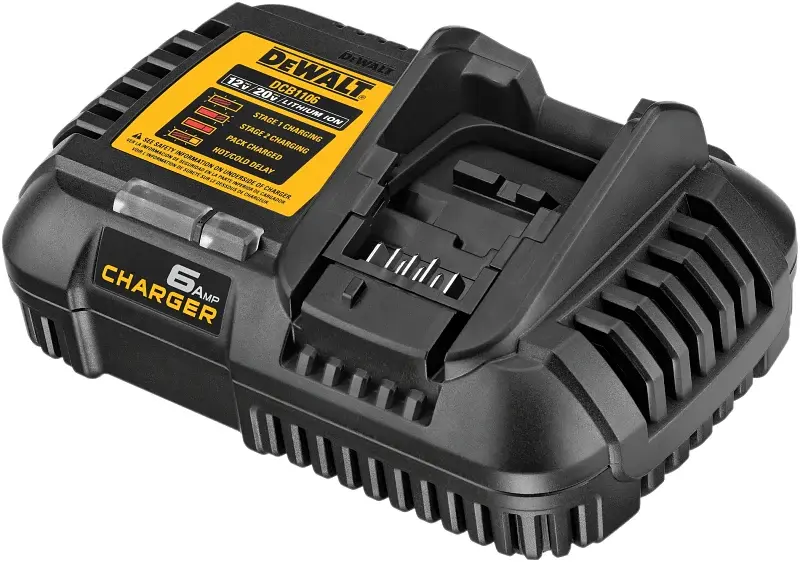 Heavy Duty DEWALT DCB1106 Swift Charger, 0.75 hr Charge, Battery Included: No