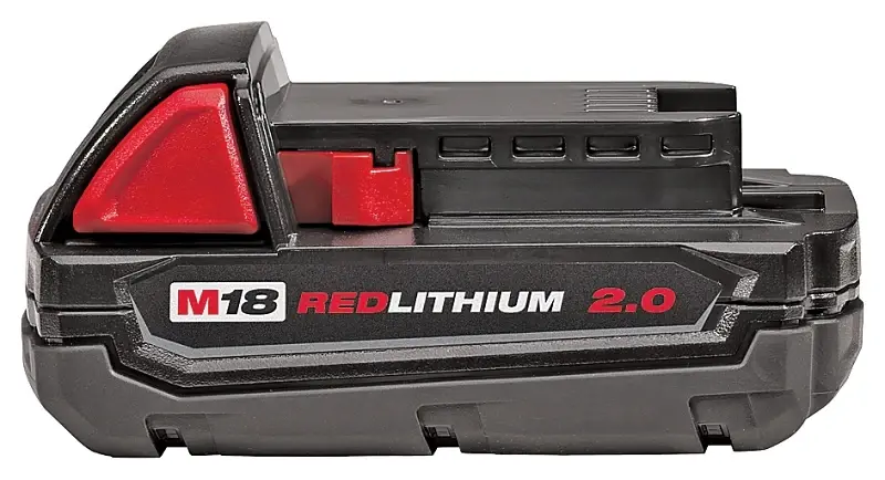 High-Capacity Milwaukee 48-11-1820 Lithium-ion Battery Pack, 18 V Battery, 2 Ah, 1 hr Charging