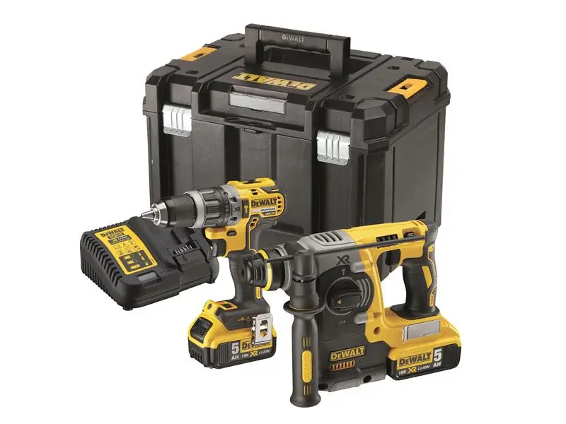 Precision Ground DEWALT DCK207P2T XR Brushless Twin Pack 18V 2 x 5.0Ah Li-ion