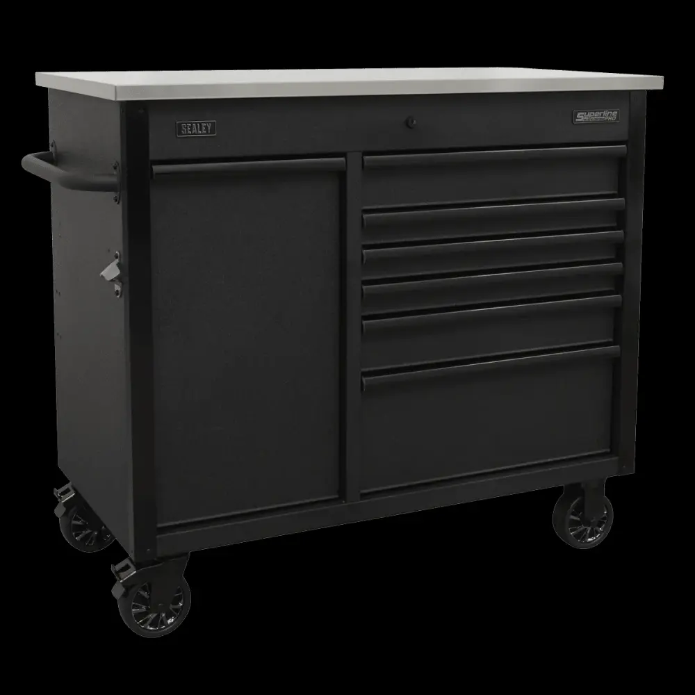 Sealey AP4206BE Mobile Tool Cabinet 1120mm Power Tool Charging Drawer