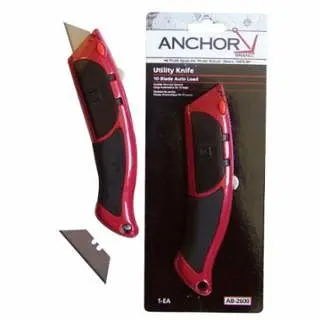 ANCHOR Corrosion-Resistant Brand Auto Load Functionality Knife, Metal Steel Blade, 10 Blades, 1 piece per Pack, 102-AB-260...