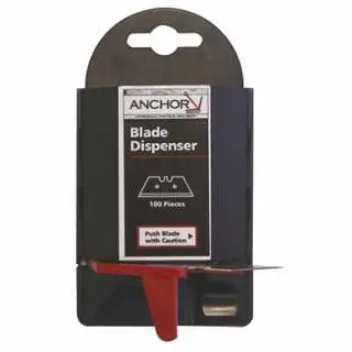 ANCHOR Waterproof Brand Blade Dispenser Container, 5.5 L, Steel, 100 per Dispenser, 102-AB-11-100 ANCHOR Brand