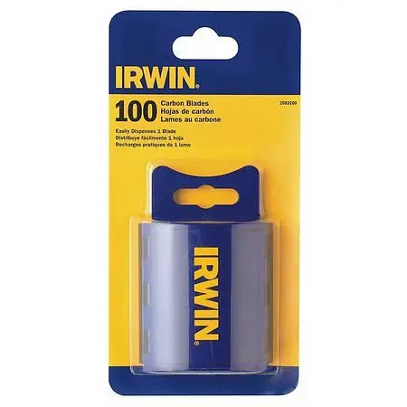 Irwin Tough Functionality Knife Carbon Blades, 100 Box, 2083200 Irwin Tools