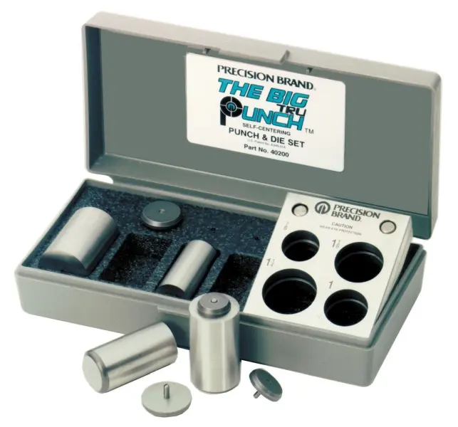 Precision Wide Brand " Big" Trupunch™ Punch And Die Set, 40200 Precision Brand