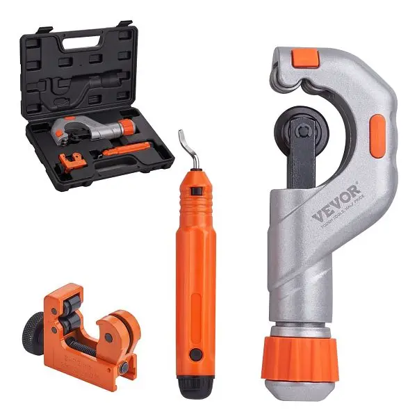VEVOR All-Weather 3 Pieces Tubing Cutter Set, 3/16"-2" O.D. Copper Pipe Cutter, TGQG331621878FNBFV0