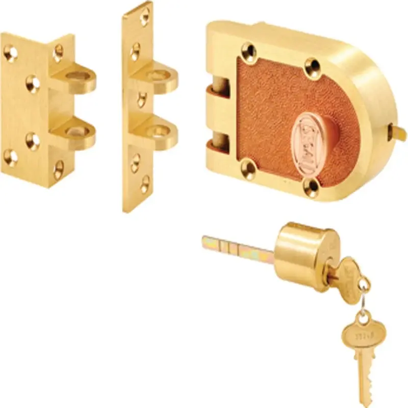 Prime-Line SE 15361 Deadbolt, Keyed Different Key, Bronze, Soft-touch Brass, Segal Keyway