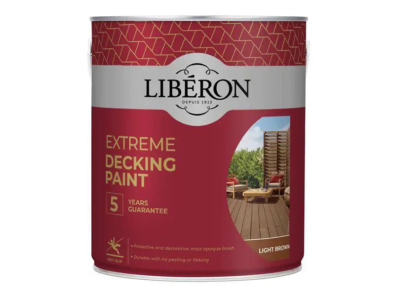 Liberon Extreme Decking Paint Light Cocoa 2.5 litre