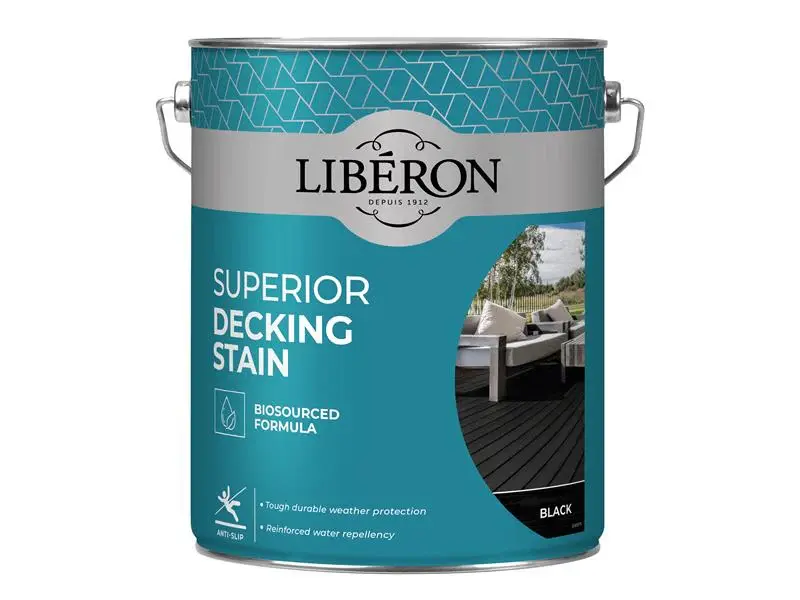 Liberon Unsurpassed Decking Stain Black 5 litre