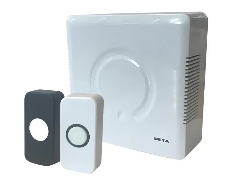 Deta Vimark Corded Door Bell Chime and Push Kit Modern Design
