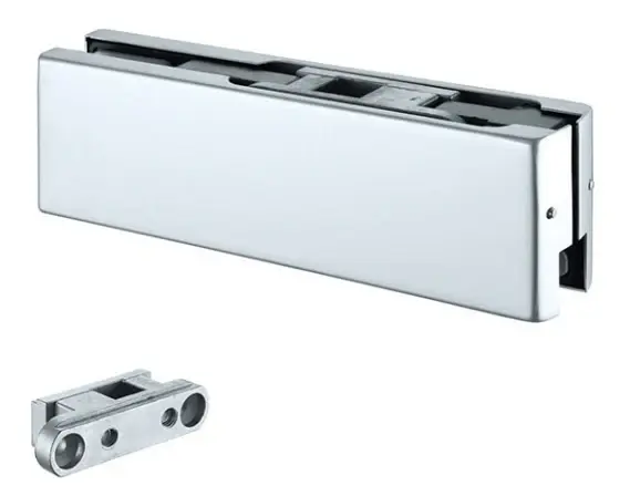 IPF6BS Brushed Stainless Variable Top Door Patch Overhead Door Closer Compatible Smart Home Hubs