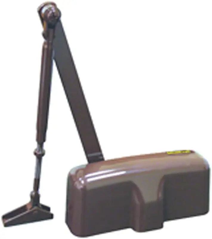 ProSource C101-BH-SA-BR Door Closer, Non-Handed Hand, Touchless, Aluminum, Brown, 85 lb