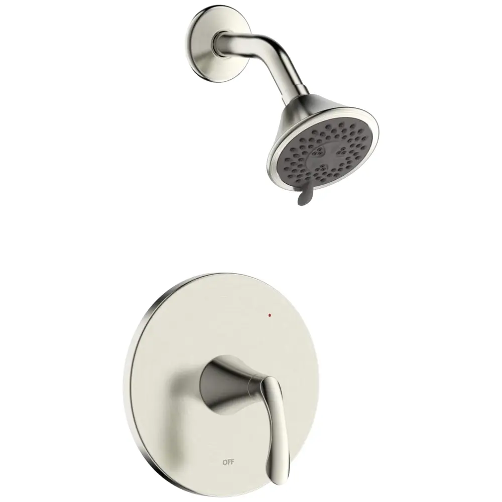 Arts et Metiers Singular Handle, Shower Set Trim Rough- Valve Brushed Nickel - MFF-AMS-BN