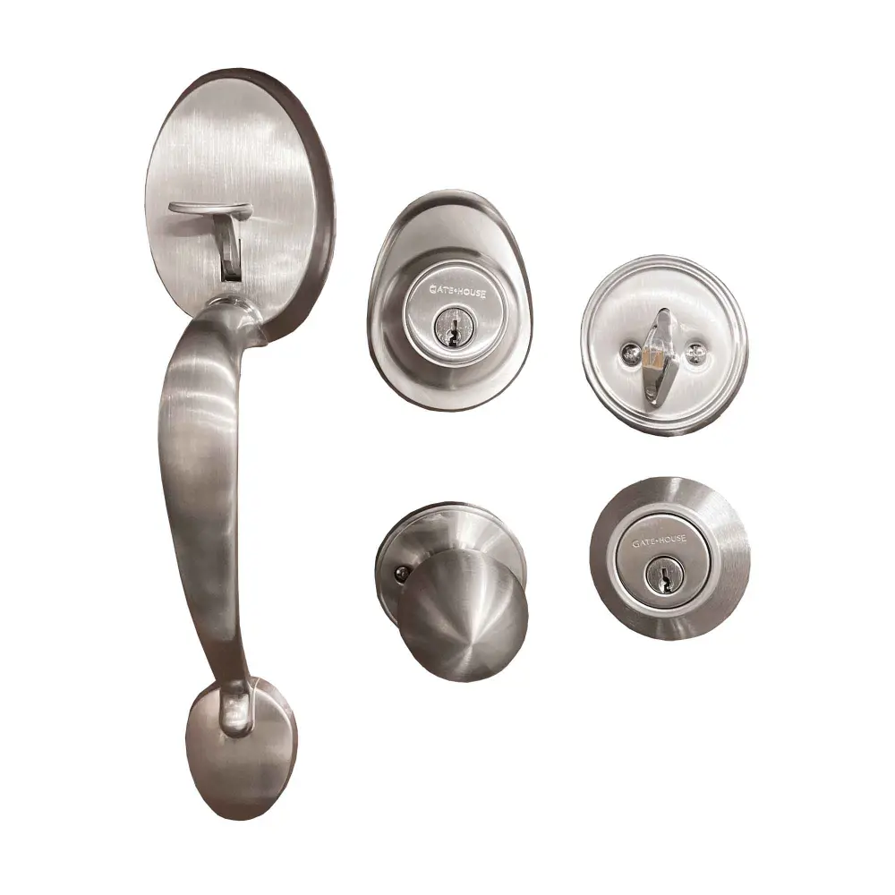 Value Pack Door Handle Kit, Satin Nickel (Keyed Alike)