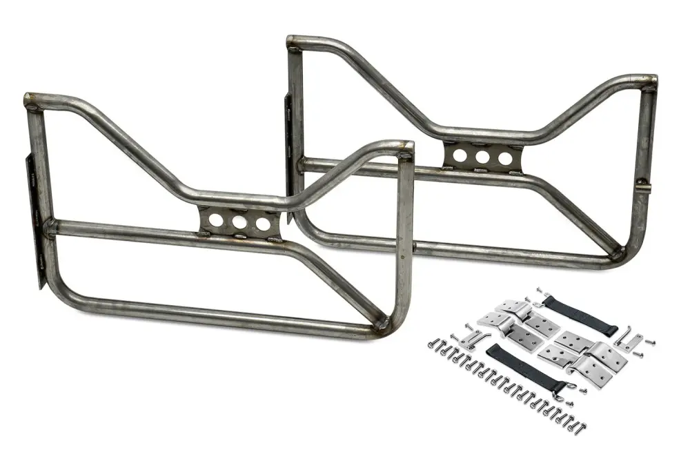 Trail Doors w/ SS Instant Release Hinges, PAIR - Trail Terminator w/Latch & Striker