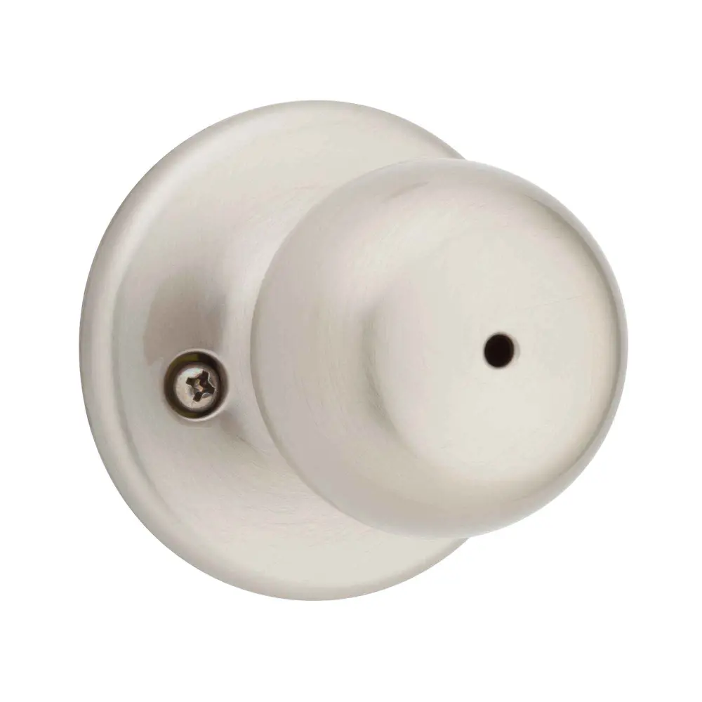 Fairfax Privacy Knob Door Handle, Satin Nickel Interior Doors