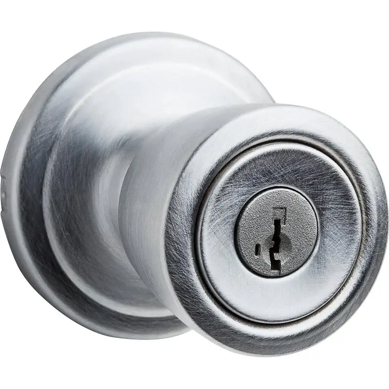 Kwikset Signature Series 750A 26D SMT Vestibule Door Knob, Convertible Hand, 2-11/16 Projection, Satin Chrome, 2 Grade