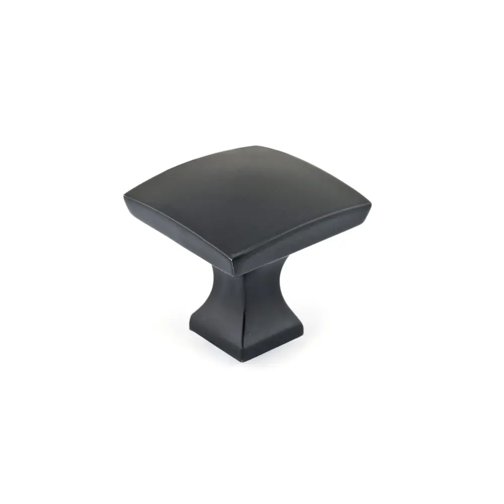 Transitional Matte Jet-black Metal Knob, # 7653