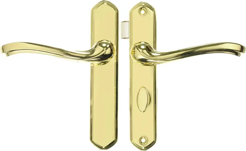 Passage Door Wright Products VCA112PB Door Latch Set, Metal, Brass, 3/4 to 1-1/4 Chunky Door